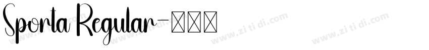 Sporta Regular字体转换